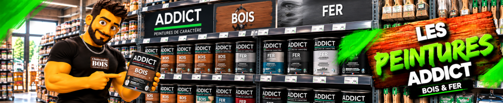 Les peintures ADDICT bois et fer